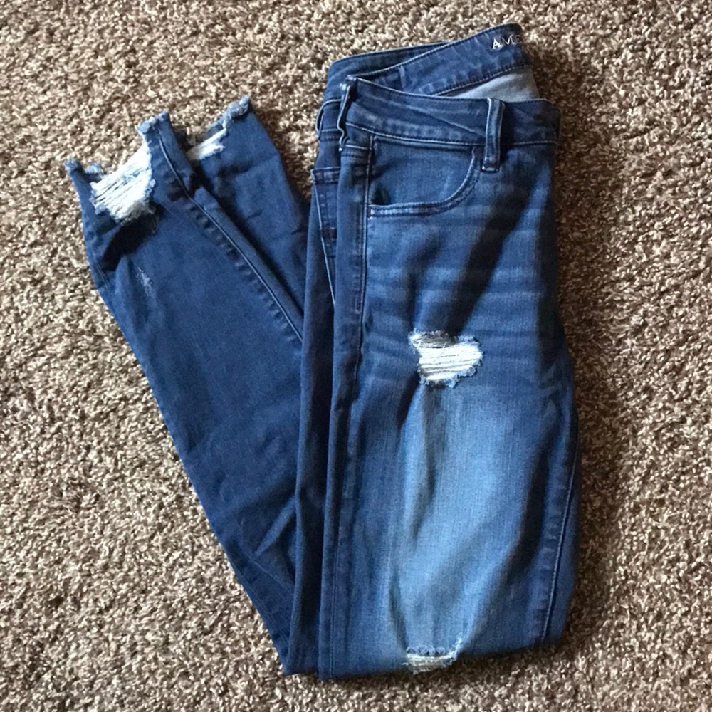 American Eagle stretch jeans size 8 Long